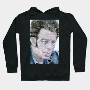 TOM WAITS watercolor portrait .2 Hoodie